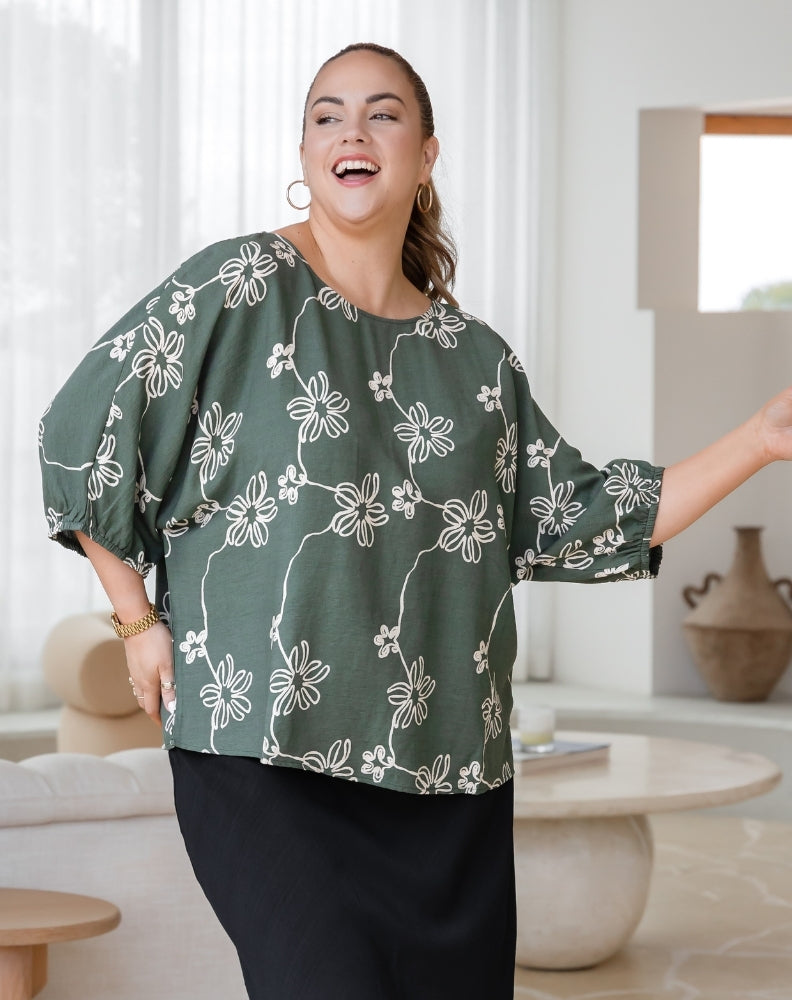 Eloise Top - Sage
