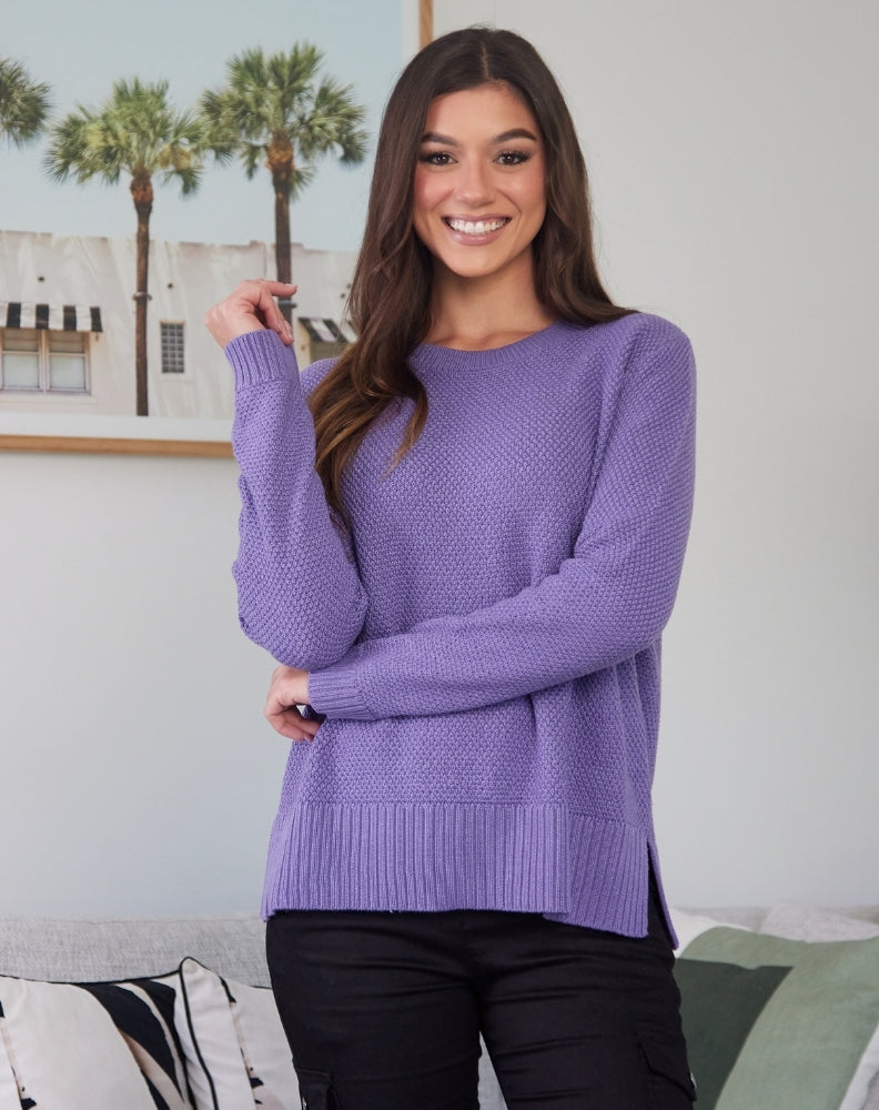 Maple Cotton Knit - Lilac