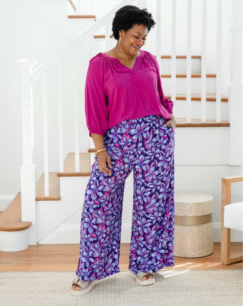 Paige Pants - Violet Blossom