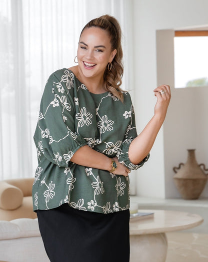 Eloise Top - Sage