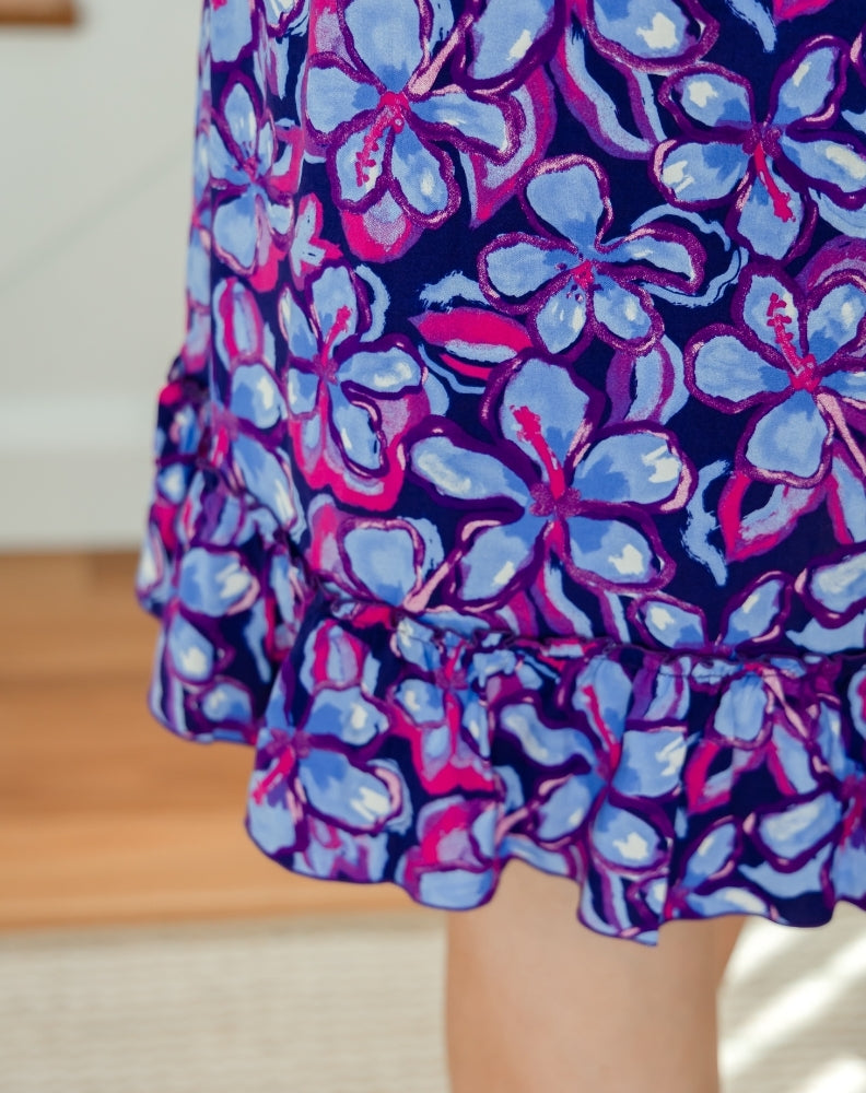Shift Dress - Violet Blossom