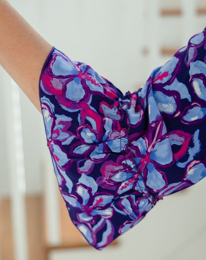 Shift Dress - Violet Blossom