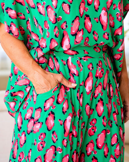 Bethany Pant - Christmas Leopard