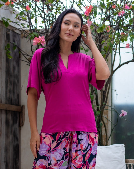 Bronte Top - Magenta