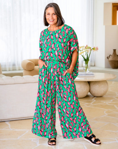 Bethany Pant - Christmas Leopard