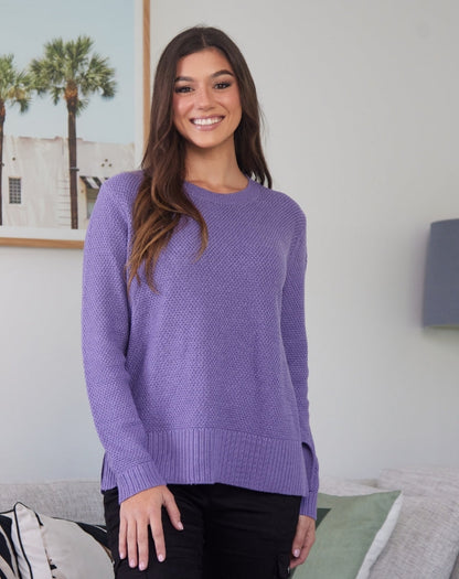 Maple Cotton Knit - Lilac