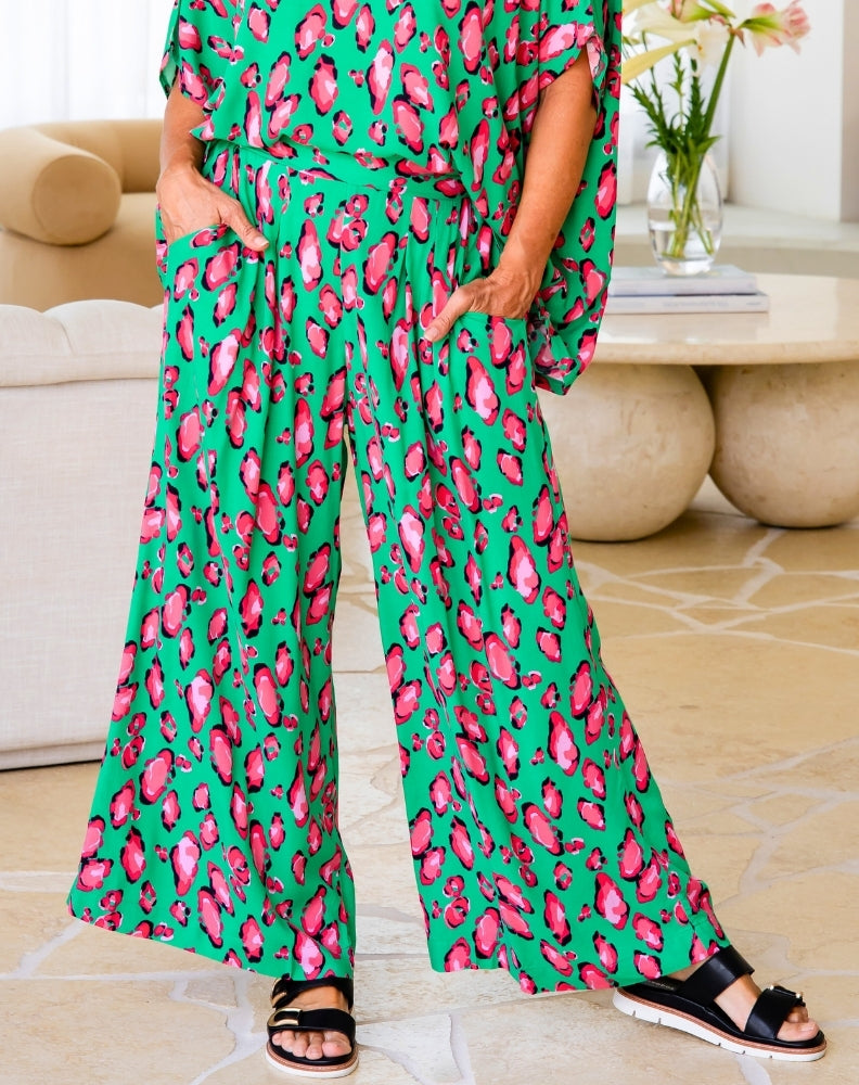 Bethany Pant - Christmas Leopard