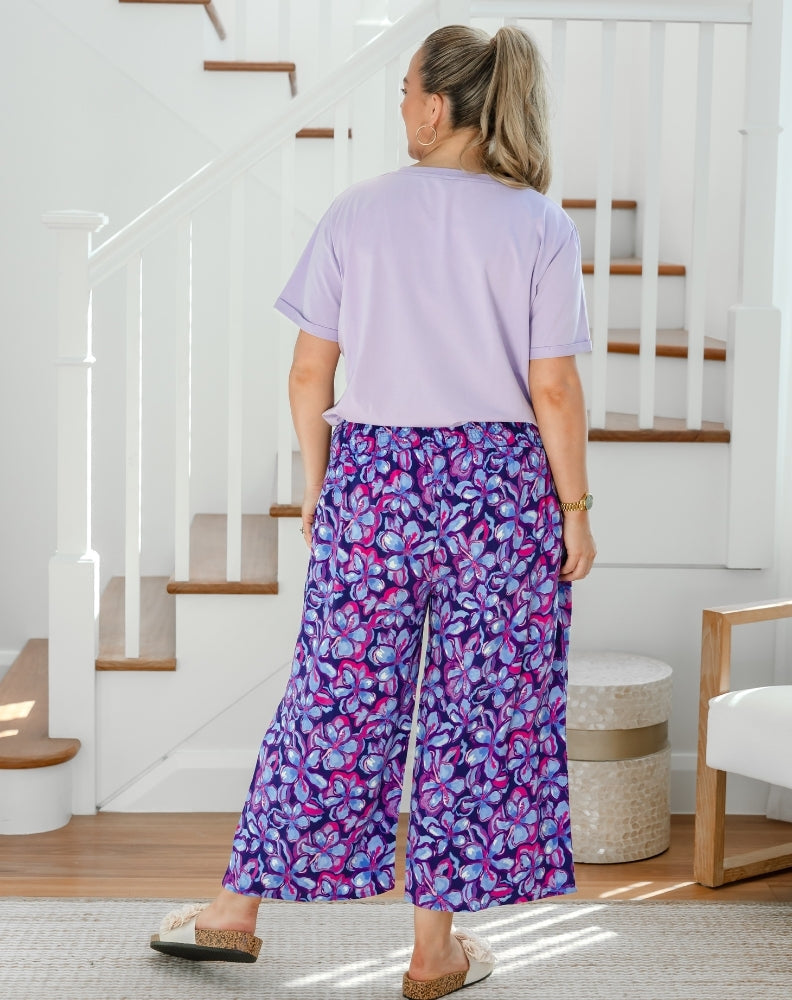 Iluka Pants - Violet Blossom