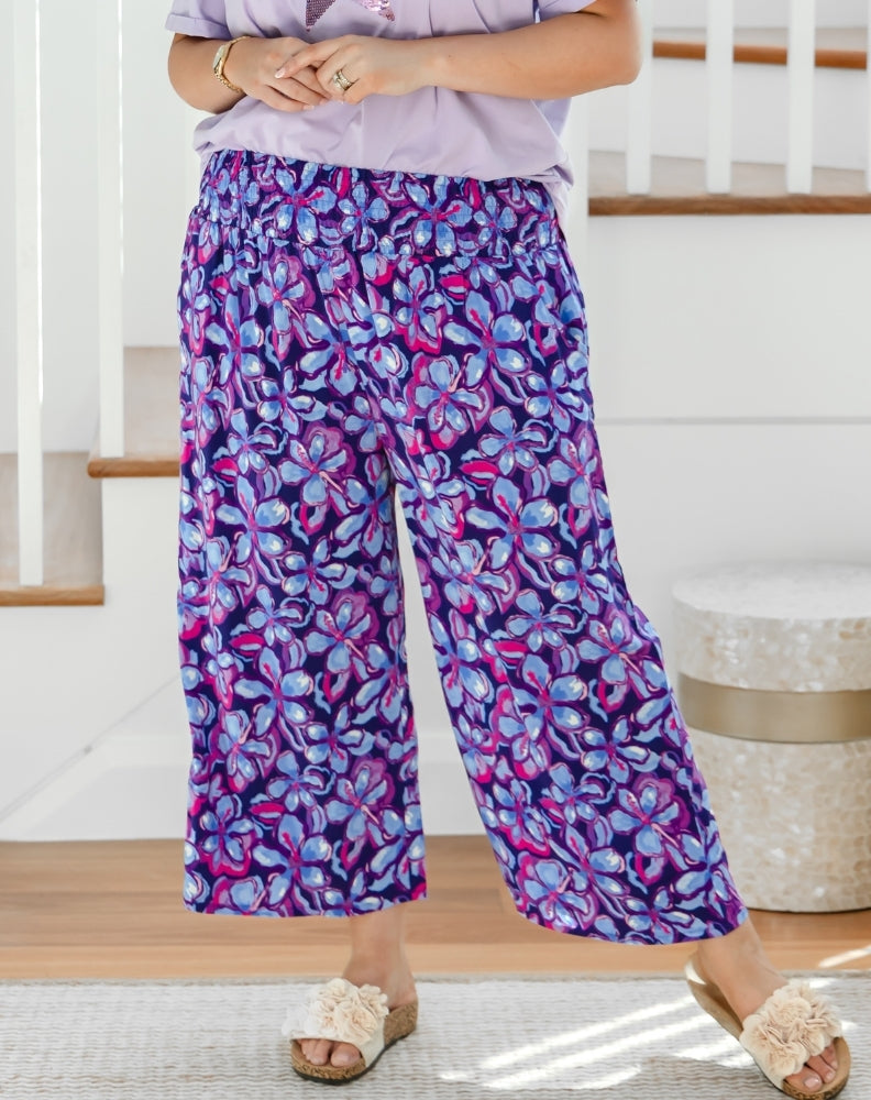 Iluka Pants - Violet Blossom