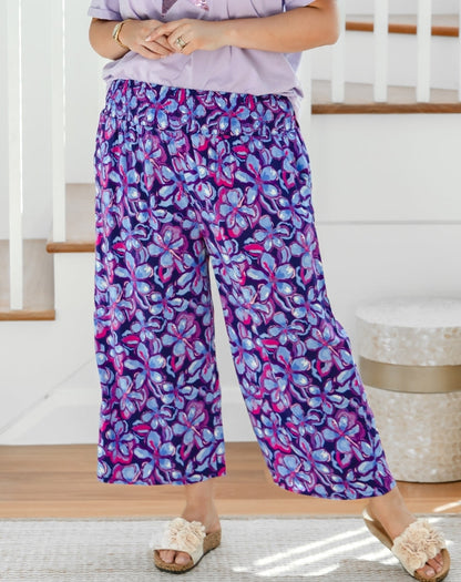 Iluka Pants - Violet Blossom