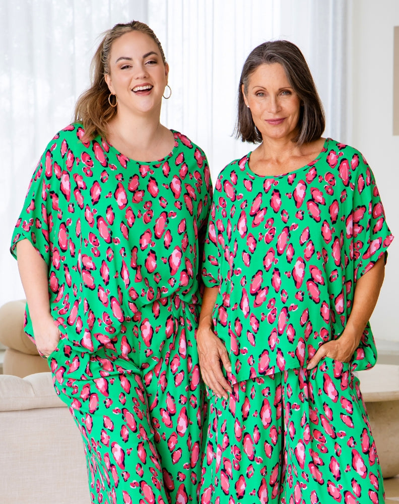 Joy Top - Christmas Leopard