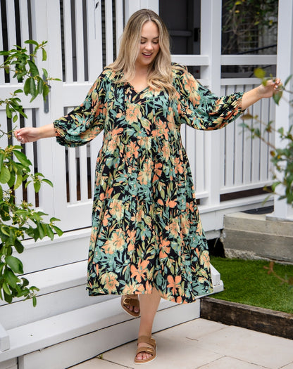 Jacinta Dress - Botanic Green