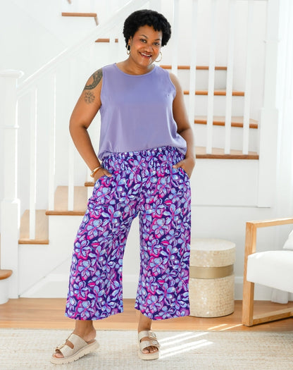 Iluka Pants - Violet Blossom