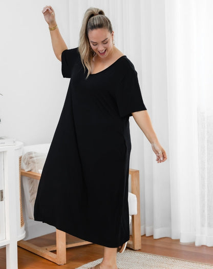 Bamboo Haley Dress - Black