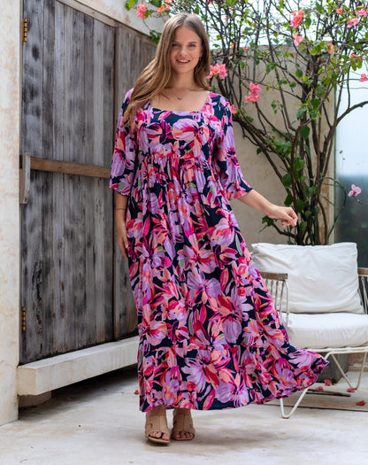 Kalani Dress - Lilac Floral
