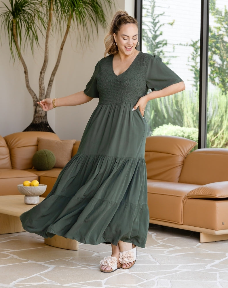 Sherbet Maxi - Khaki