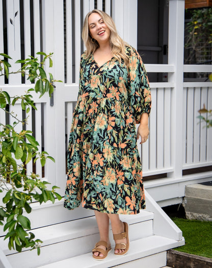 Jacinta Dress - Botanic Green