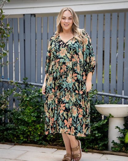 Jacinta Dress - Botanic Green