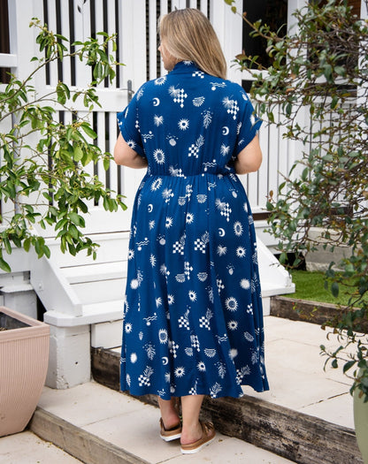 Elsie Dress - Blue Shells