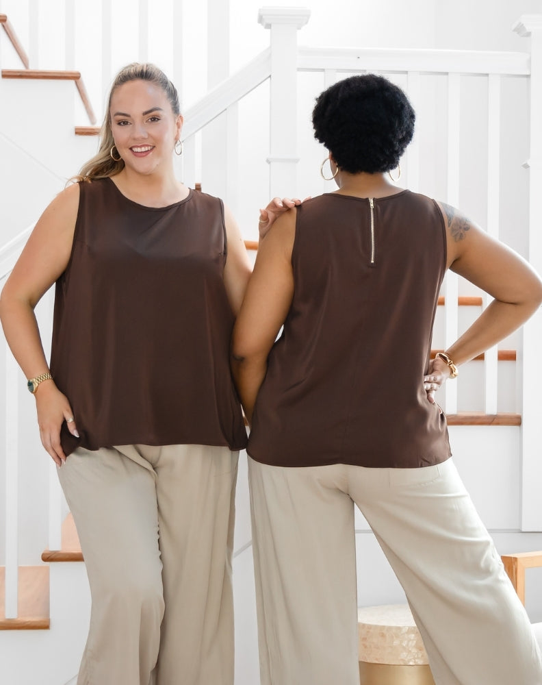 Kyra Top - Coffee
