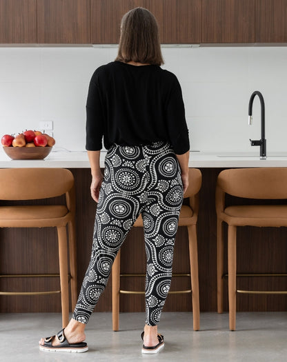 Slouch Pant - Tribal Black