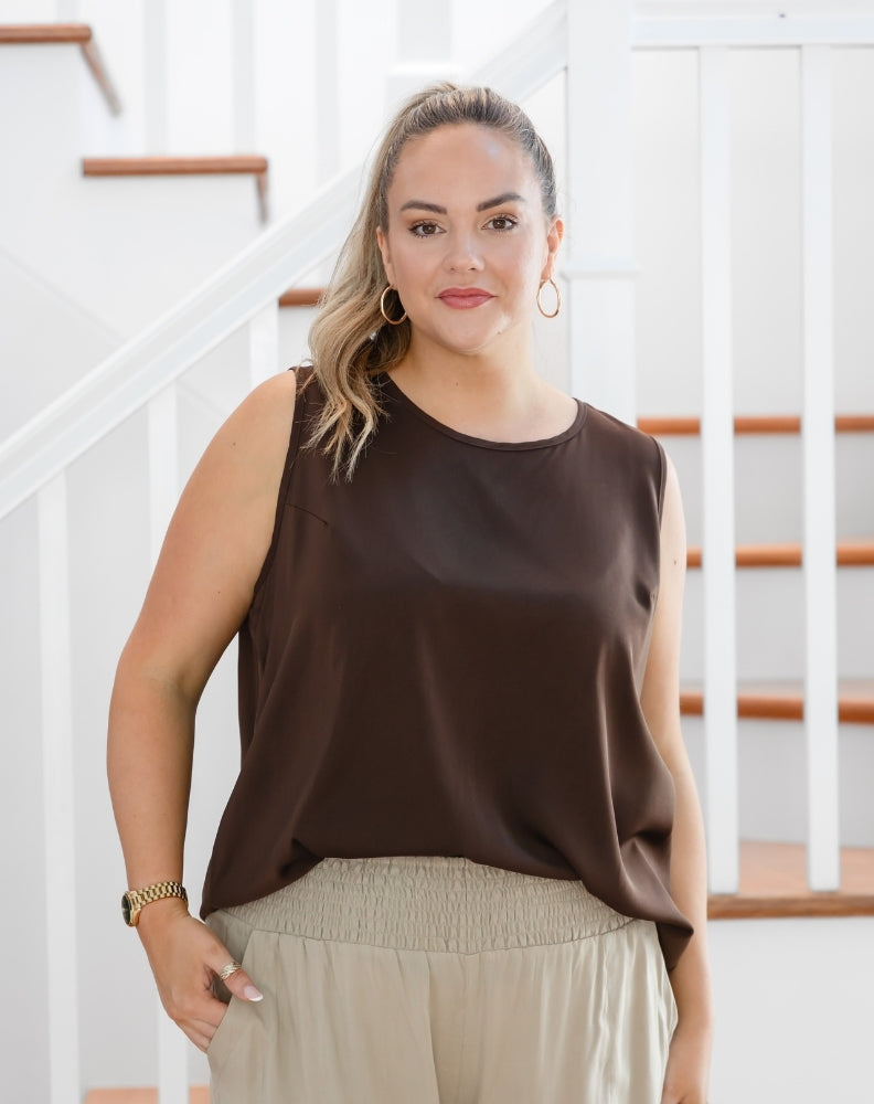 Kyra Top - Coffee