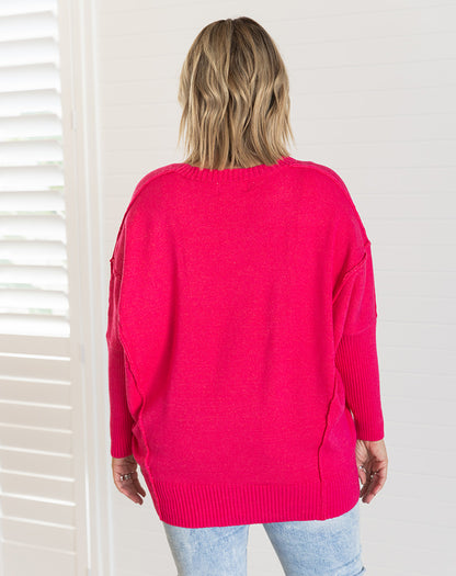 Monique Knit - Hot Pink