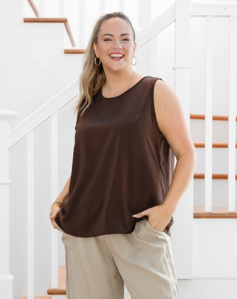 Kyra Top - Coffee