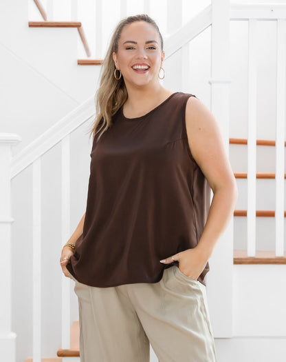Kyra Top - Coffee