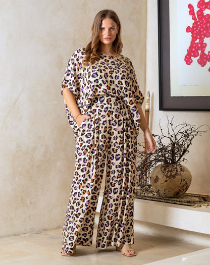 Bonnie Pant - Purple Leopard
