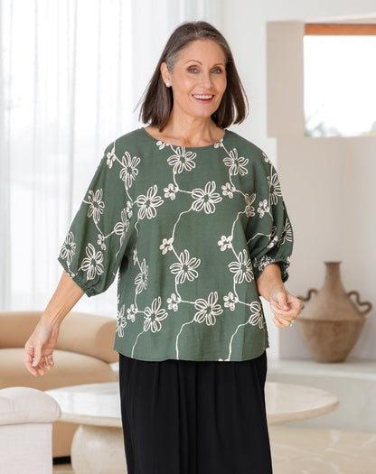 Eloise Top - Sage