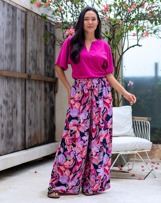Paige Pants - Lilac Floral