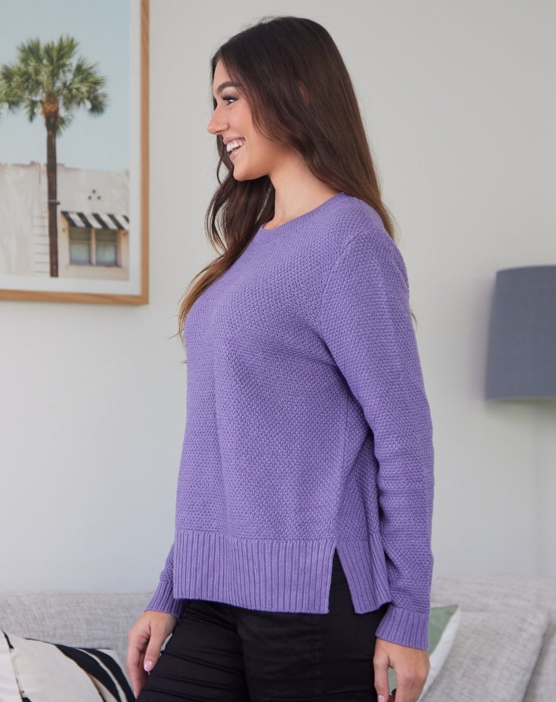 Maple Cotton Knit - Lilac