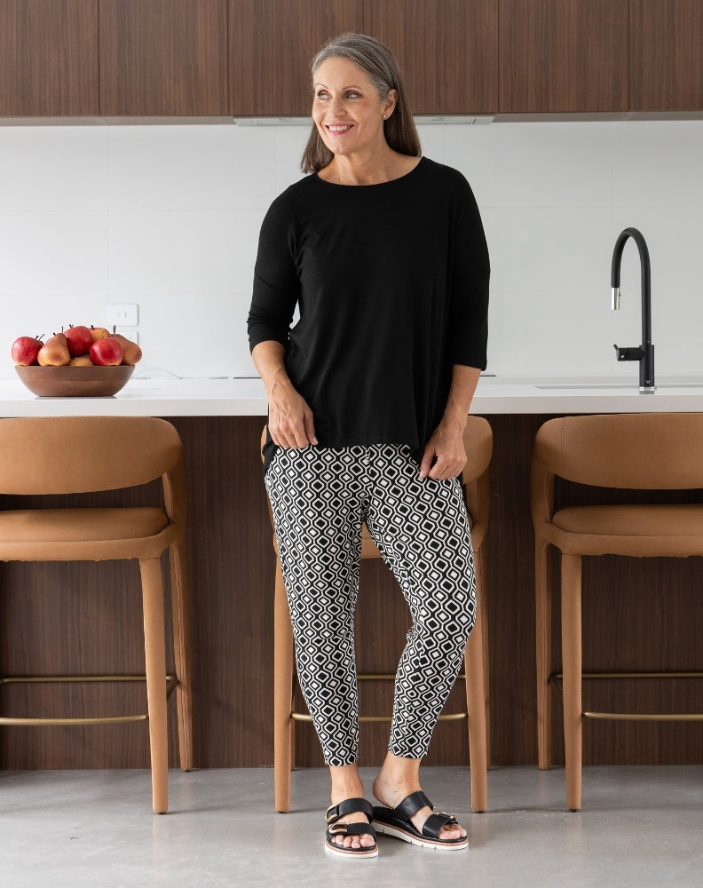 Slouch Pant -Aztec Black