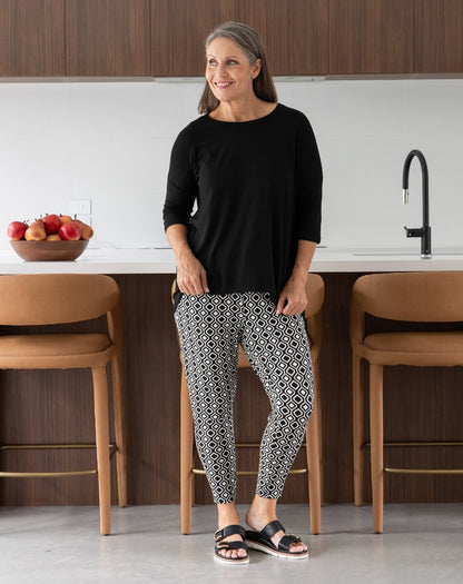 Slouch Pant -Aztec Black