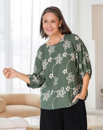 Eloise Top - Sage