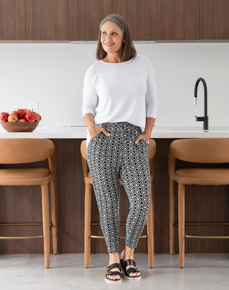 Slouch Pant -Aztec Black