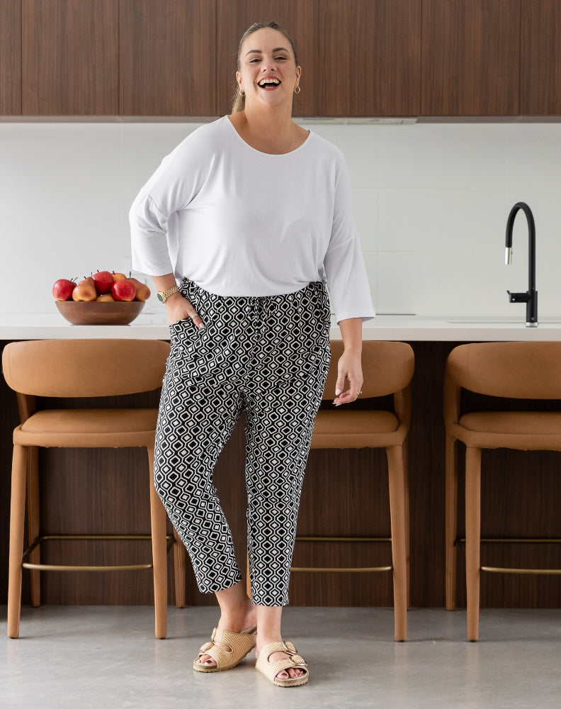 Slouch Pant -Aztec Black