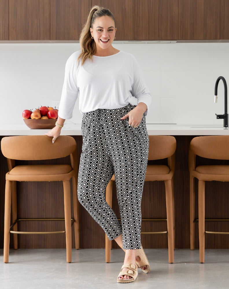 Slouch Pant -Aztec Black