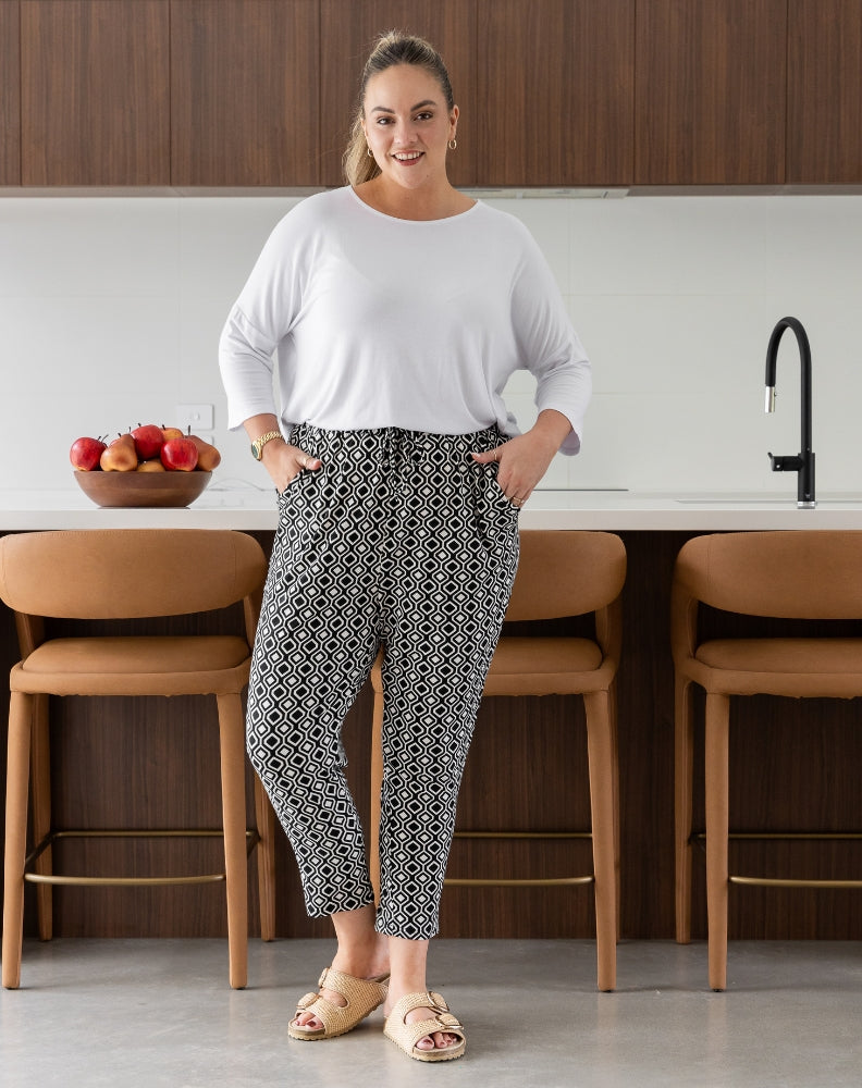 Slouch Pant -Aztec Black