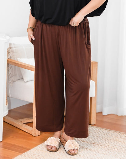 Bamboo Sammie Pant - Coffee