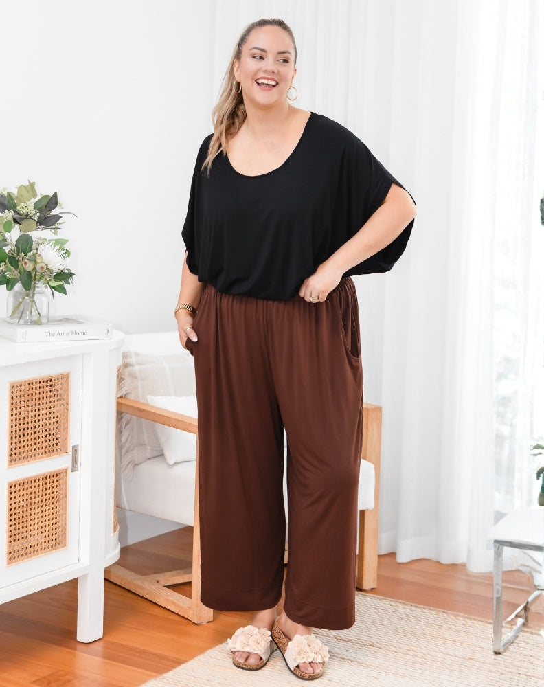 Bamboo Sammie Pant - Coffee