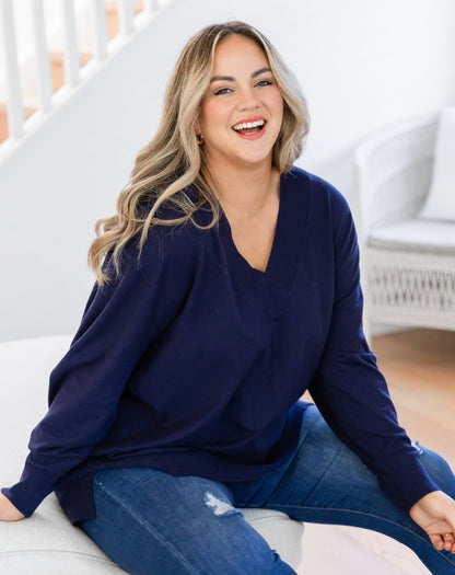 Angel Knit - Navy