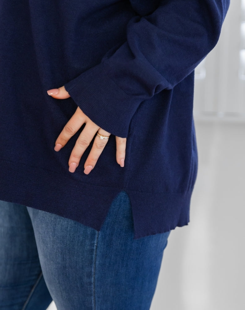Angel Knit - Navy