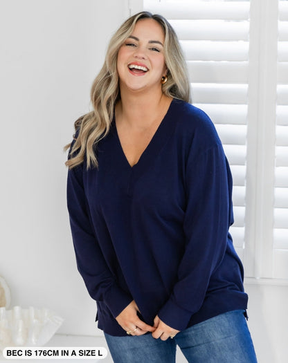 Angel Knit - Navy