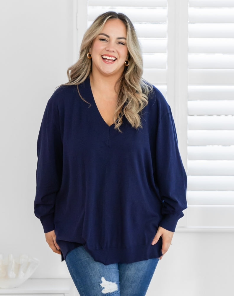 Angel Knit - Navy