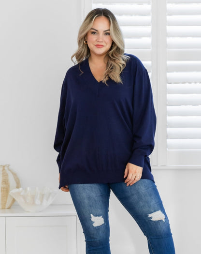 Angel Knit - Navy