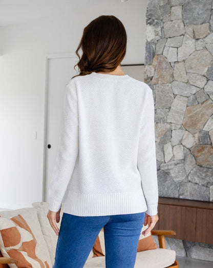 Maple Cotton Knit - White