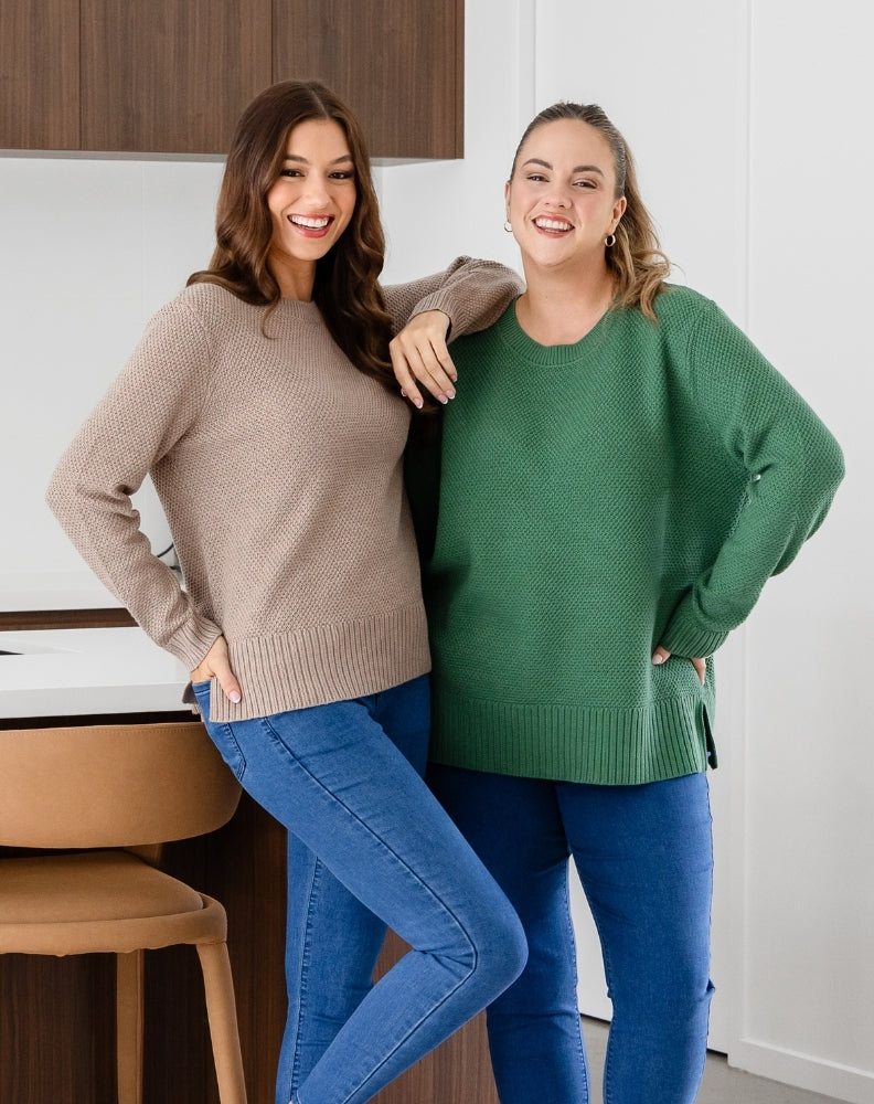 Maple Cotton Knit - Sage