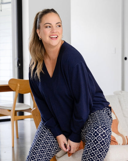 Angel Knit - Navy